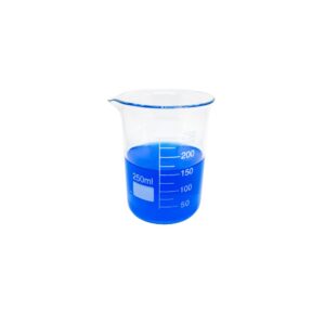Béquer (Becker) Forma Baixa Graduado Vidro Boro 3.3 250mL
