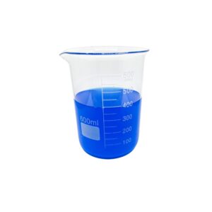 Béquer (Becker) Forma Baixa Graduado Vidro Boro 3.3 600mL