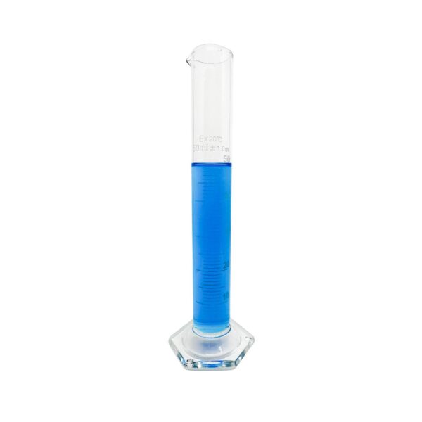 Proveta Graduada Boro 3.3 com Base de Vidro 50mL