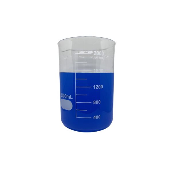Béquer (Becker) Forma Baixa Graduado Vidro Boro 3.3 2000mL - Imagem 2
