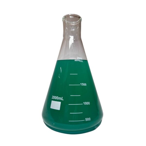 Erlenmeyer Graduado Boca Estreita Boro 3.3 2000mL - Imagem 2