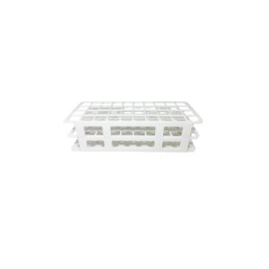 Estante para Tubos 20mm 40 Furos Plástico Branca