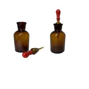 Frasco Conta Gotas Âmbar com Pipeta 125ml