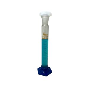 Proveta Graduada de Vidro Base Sextavada com Rolha de Polipropileno 50ml