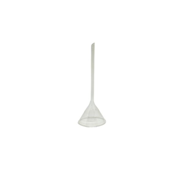 Funil Vidro Analítico Liso 75mm Haste Longa