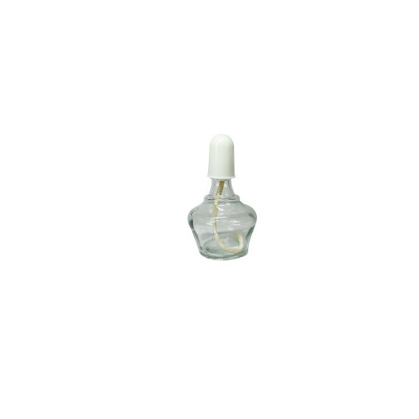 Lamparina de Vidro com Tampa e Pavio 150ml