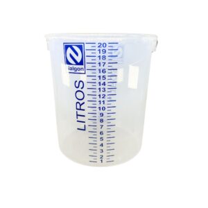 Balde em Polipropileno Graduado com Alça Subdivisão 1000/1000ml 20 Litros