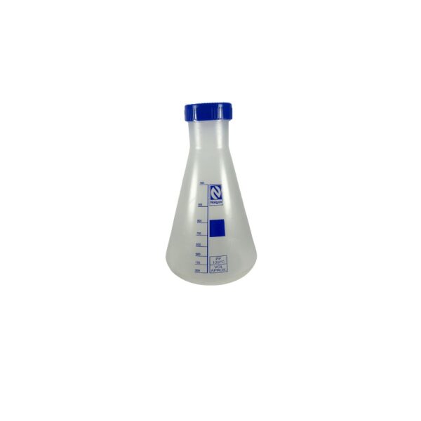 Frasco Erlenmeyer em Polipropileno com Tampa Autoclavável 1000ml
