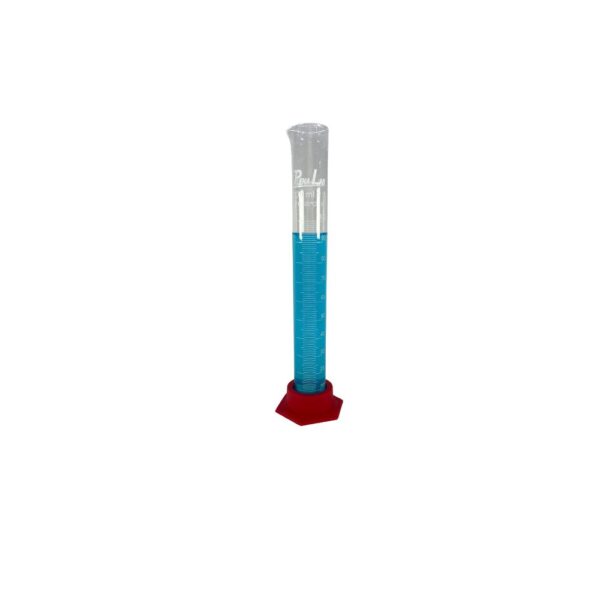 Proveta Graduada de Vidro e Base Hexagonal de Polipropileno 100ml