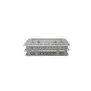 Estante para 60 Tubos de Ensaio Branca Diâmetro 15mm a 17mm