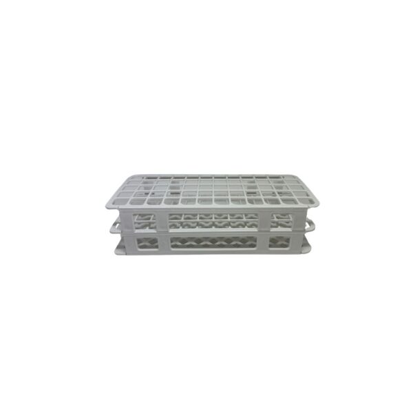 Estante para 60 Tubos de Ensaio Branca Diâmetro 15mm a 17mm