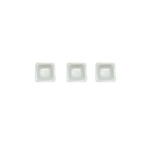 Barquinha para Pesagem Branca Descartável 41x41mm com 100 unidades