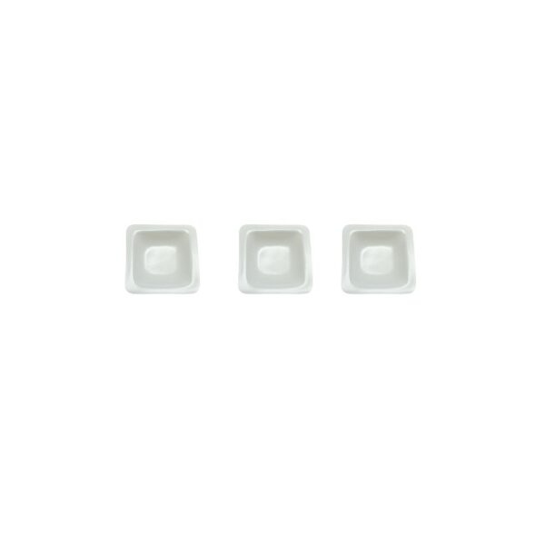 Barquinha para Pesagem Branca Descartável 41x41mm com 100 unidades
