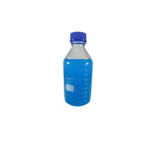Frasco Reagente Vidro Neutro Graduado Tampa Rosca Azul 1000ml
