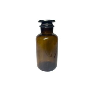 Frasco Reagente Âmbar Tampa de Vidro Boca Larga 1000ml