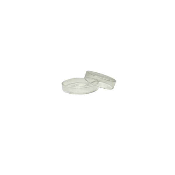 Placa de Petri Vidro Borossilicato 60x15mm Espessura de 1 a 1,2mm