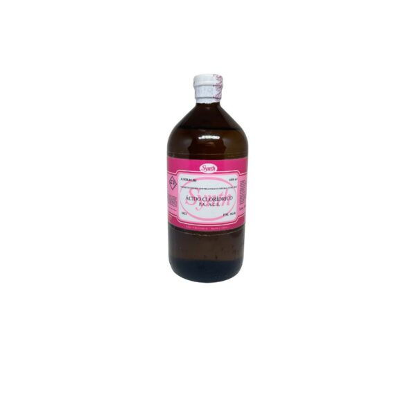Ácido Clorídrico 37 P.A ACS 1190g 1000ml CAS 7647-01-0 Labsynth