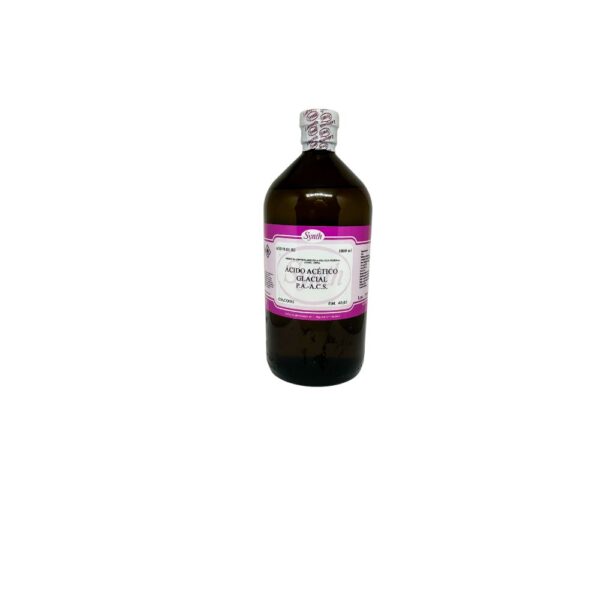 Ácido Acético Glacial PA ACS (1050g) 100% 1000ml CAS  64-19-7 Labsynth
