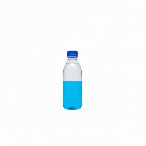 Garrafa Polietileno Redonda com Tampa Rosca Azul 1000ml