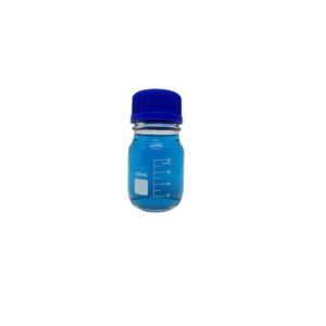 Frasco Reagente Vidro Neutro 1000ml Graduado Tampa Rosca Azul