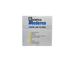 Papel Filtro Quantitativo Faixa Branca 18,5cm 100 Folhas